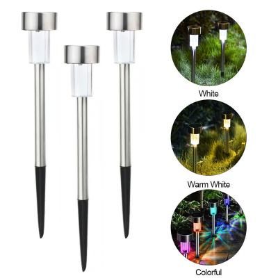 China New Stainless Steel Garden AISITIN Solar Lawn Light Colorful Warm LED Outdoor Garden Landscape Insert Decorative Light for sale