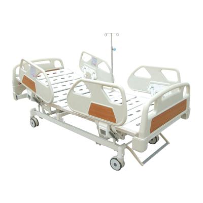 China Large Comfortable Stock ICU Bed ABS Triple Function Electric Patient Hospital Bed for sale