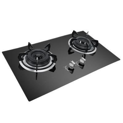 China Modern good quality construction of tempered glass in double cooker gas cooker / lpg gas stove / gas cooker appliance kitchen for sale