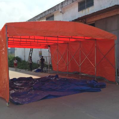 China Portable Easily Customized Large Retractable Car Tent Storage Awning Canopy Folding Outdoor Tent for sale