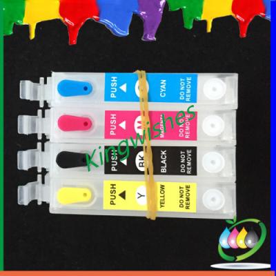 China printer ink cartridge for Epson XP-400 4 color refillable cartridge with chip for sale