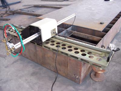 China CNC Portable Flame Cutting Machine , Light Pole Machine to Cut Light Pole Base Plate for sale