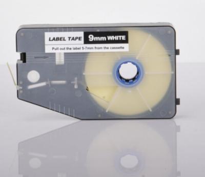 China 9mm white label printer tape , aerospace cable ID tape cassette for sale