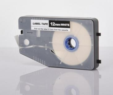 China White / Yellow / Silver Label Maker Tape Laminated 12mm for wire marking for sale