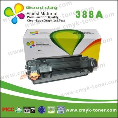 China Compatible printer black toner cartridge  CC388A for HP LaserJet P1008/P1007/M1136/M1213NF/M1216NFH, with chip for sale