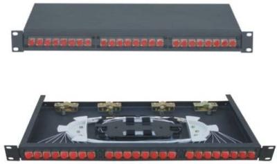 China 24 ports fiber optic patch panel wall mount, 96 cores for ribbon fiber cable for sale