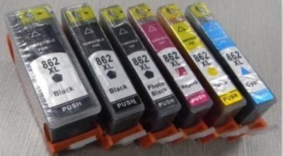 China Compatible Printer Ink Cartridges With Permanent Chip for hp 862XL for sale