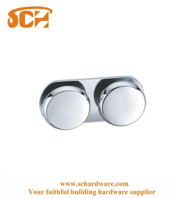 China Wholesale Manufacture Shower Room Glass Door Round Corner Wall Mounted Glass Flange for sale