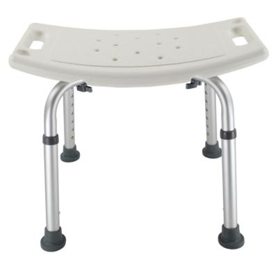 China Modern Aluminum Adjustable Bathroom Shower Chair Bath Stool For The Elderly for sale