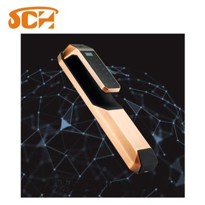 China Full Automatic Steel Fingerprint Digital Door Lock Smart Cylinder For Wooden Door for sale