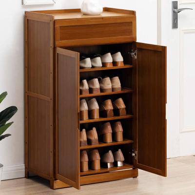 China New Modern Expandable Living Room Bedroom Wooden Shoe Rack Drawer Cabinet Entryway Chest With Doors for sale