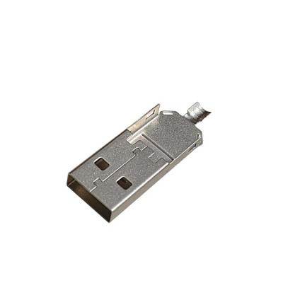 China Hot Selling Communication USB 3.0 A Male Molding Type USB A Plug Male Solder Connector for sale