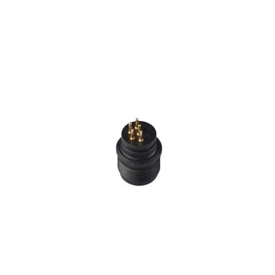 China Hot Selling Automotive Product 5p Waterproof Connectors 180 Degree PA9T Male Black Terminal Gold Plated Connector 1U for sale