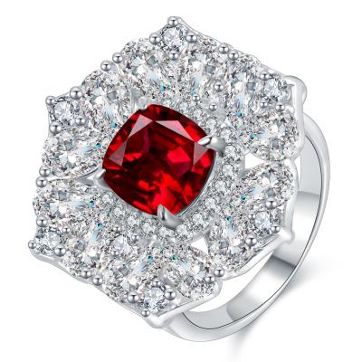 China Wholesale Simple Women's Ruby Ring 9K Retro Lab Developed Gold Ring CLASSIC for sale