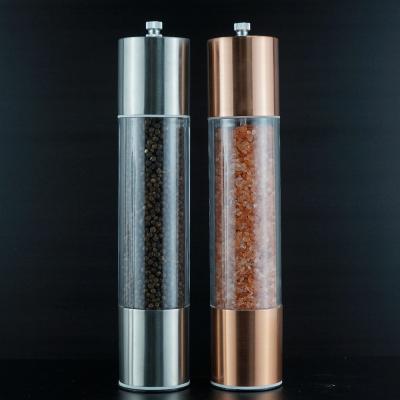 China Amazon Manual Stainless Steel Spice Grinder Pepper Mill Salt Viable Hot Selling Premium Pepper Grinder for sale