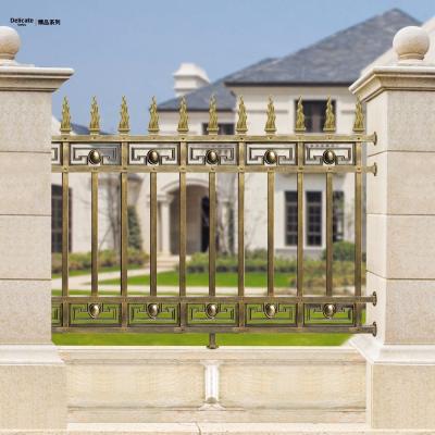 China Easily Assembled Outdoor Removable Cast Aluminum Decorative Fence For Garden for sale