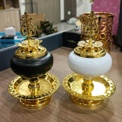 China Censer Iron Art Censer Middle East Home Aromatherapy Furnace Decorative Ornaments Arab Electroplating Incense Holder for sale