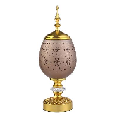 China Madden Censer Arabic Electric Classic Home Aromatherapy Furnace Plated Snowflake Censer for sale