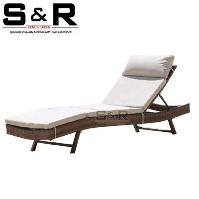 China Eco-friendly\UV Resistant\Water Proof\Outdoor Bed SR-LD320 Heavy Duty Outdoor Aluminum Outdoor Sun Rattan Sofa Pool Weather Beach for sale