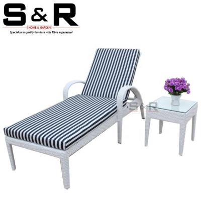 China 2020 Classics Fashionable Outdoor Poolside Beach Aluminum Chair Eco-Friendly\UV Resistant\Water Proof\Weather Resistant With Cushions for sale