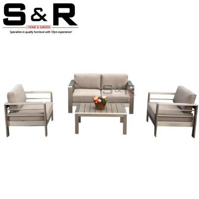 China Outdoor Eco-friendly\UV Resistant\Water Proof\Weather Resistant Functional Outdoor Aluminum Sofa Lounge Garden Sofa Furniture Set for sale