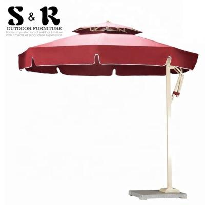 China Chinese Custom Eco-friendly\UV Resistant\Water Proof\Weather Resistant Printing Base Outdoor Parasol Beach Sun Promotional Large Umbrella for sale