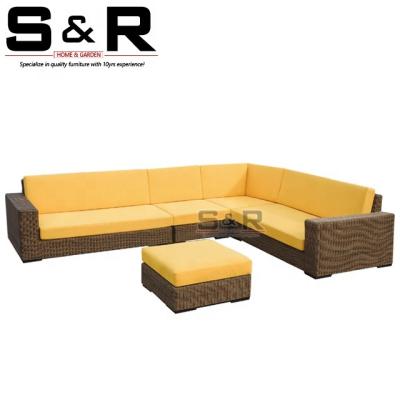 China Wholesale Price Fashion Modern Popular Garden Rattan Outdoor Sofa Set With Cushion SR-CZ1141 for sale