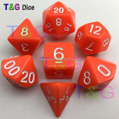 China Opaque Color Effect Multi Sides Opaque Dice Set For Home KTV Gaming for sale