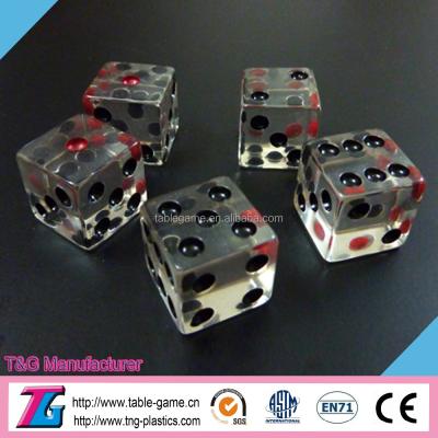 China Transparent High Quality Resin Colored Dies Transparent For Dice Set for sale