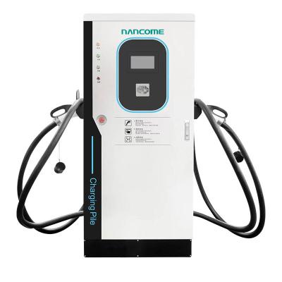 China outdoor floor standing dc chademo electric vehicle car charger ocpp 1.6j 30kw 120kw 40kw quick dc ev charger station for e-car NKDC01-120KWS for sale