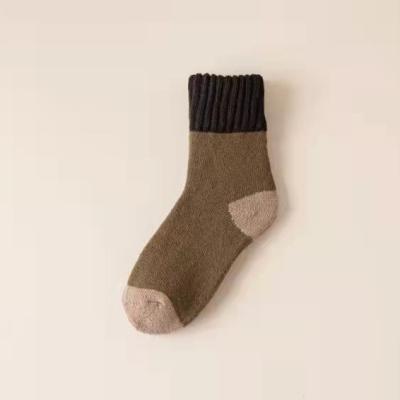 China Viable keep warm in autumn and winter, color matching and thickening and threading thickening socks for sale