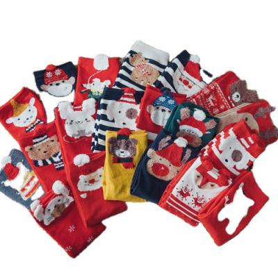 China Antibacterial Christmas Day Socks Factory 4 Pairs Women's Winter Christmas Socks In Gift Box Packing for sale