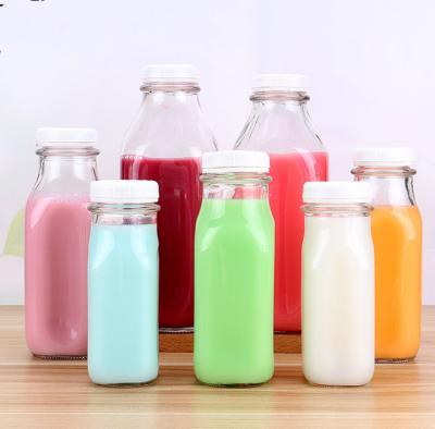 China Home Decoration 500ml Square PET Thickened Milk Tea Bottle Bubble Tea Juice Bottle Disposable Juice Plastic Bottle for sale