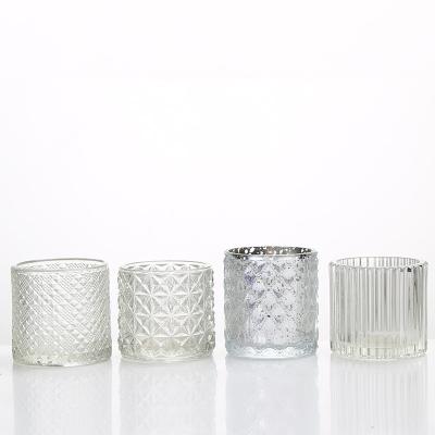 China Home Luxury Candle Cup Gift Box Wholesale Price Decoration Empty Tealight Candle Jars For Candle Making for sale