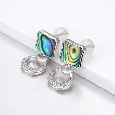 China Hot Selling Original Design FASHIONABLE 925 Sterling Silver Cute Fruit Flower 18K Gold Plated Zircon Stud Earrings For Girls Wholesale for sale