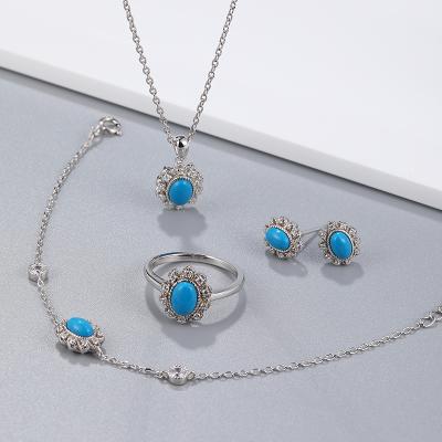 China FASHIONABLE Silver Jewelry Sets Shenzhen Factory 925 Sterling Silver Se for sale