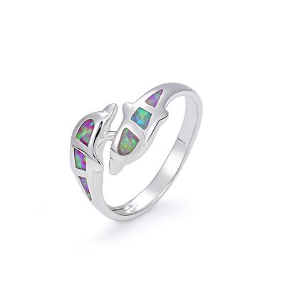 China FASHIONABLE opal ring 925 Sterling Silver Engagement rings sea animal opal ring for women for sale