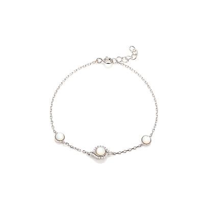 China Beautiful FASHIONABLE Women Girls Fashion Adjustable Wholesale Jewelry 925 Silver Bracelet for sale