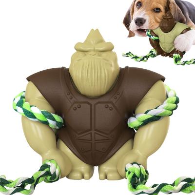 China Viable Pet Supplies Chew Toy Soft Rubber Durable Gorilla Style Pet Toy New Shape Dog Training Indestructible High Quality Toy for sale