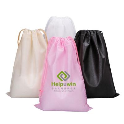 China Large Package Recyclable New Custom Mouth Cloth Non Woven Organic Cotton Print String Bag With Mesh Pouch String Bag for sale