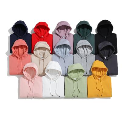 China Custom Premium Gift White 350gsm Cotton Fleece Heavyweight Breathable Mens Hoodies for sale