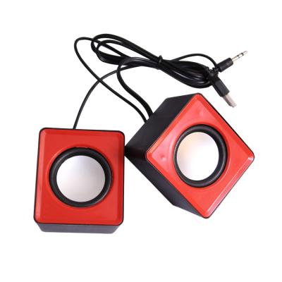 China Portable Farming Gift Promotional Custom Desktop Cheap Price Wired Speaker Usb for sale