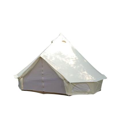 China 2021Hot Sale Camping Tent Cotton Canvas Bell Tent Large Straight Tying Type Waterproof Large Space for sale