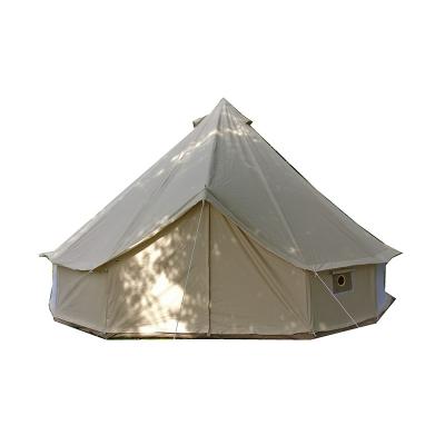 China Camouflage/Field Game Mounthood Large Family Cotton Camping Tent Outdoor Luxury Custom Waterproof Bell Tent for sale