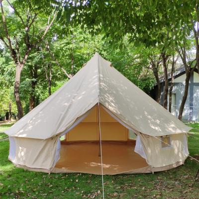 China Camouflage/Field Big Game Mounthood Cotton Canvas Yurt Bell Tent Glamping Bell Tent Camping Tent for sale