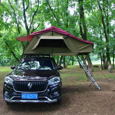 China Diagonal Bracing Type Mounthood Folded Outdoor Camping 4x4 Roof Top Tent 2 Persons RV Offroad Tent for sale