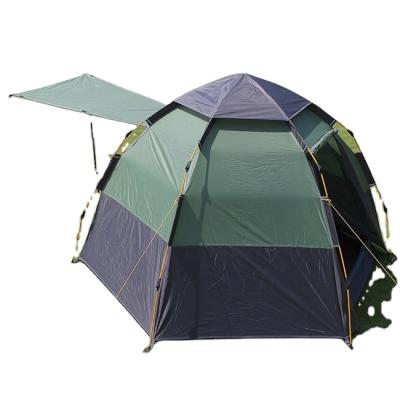 China High Quality Custom Portable Camouflage Game Mounthood Fabric 6x6 Glass Pole Pop Up / Field Up Waterproof Installed Family Tent for sale