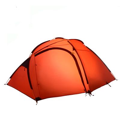 China Diagonal Bracing Type Mounthood 4 Person Tent Material Aluminum Camping Waterproof Lightweight Door Tent for sale