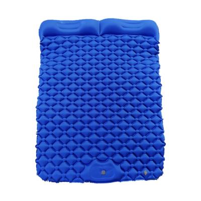 China Portable and easy to carry 2021 Camping Mat For 2 Person Double Mounthood Inflatable Sleep Pad Camping Mat for sale