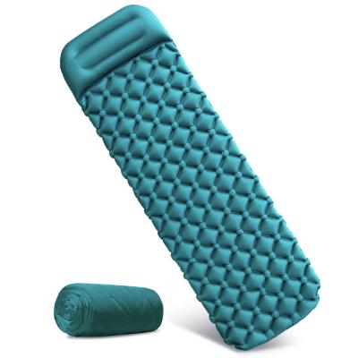 China Portable And Easy To Carry Lightweight Portable Air Pad Sleep Mounthood Inflatable Mattress Sleep Mat for sale